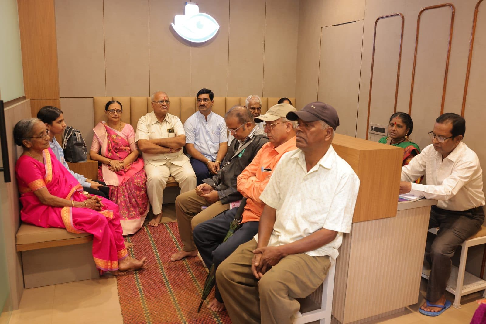 Reception and waiting area at Shraddha Netralaya